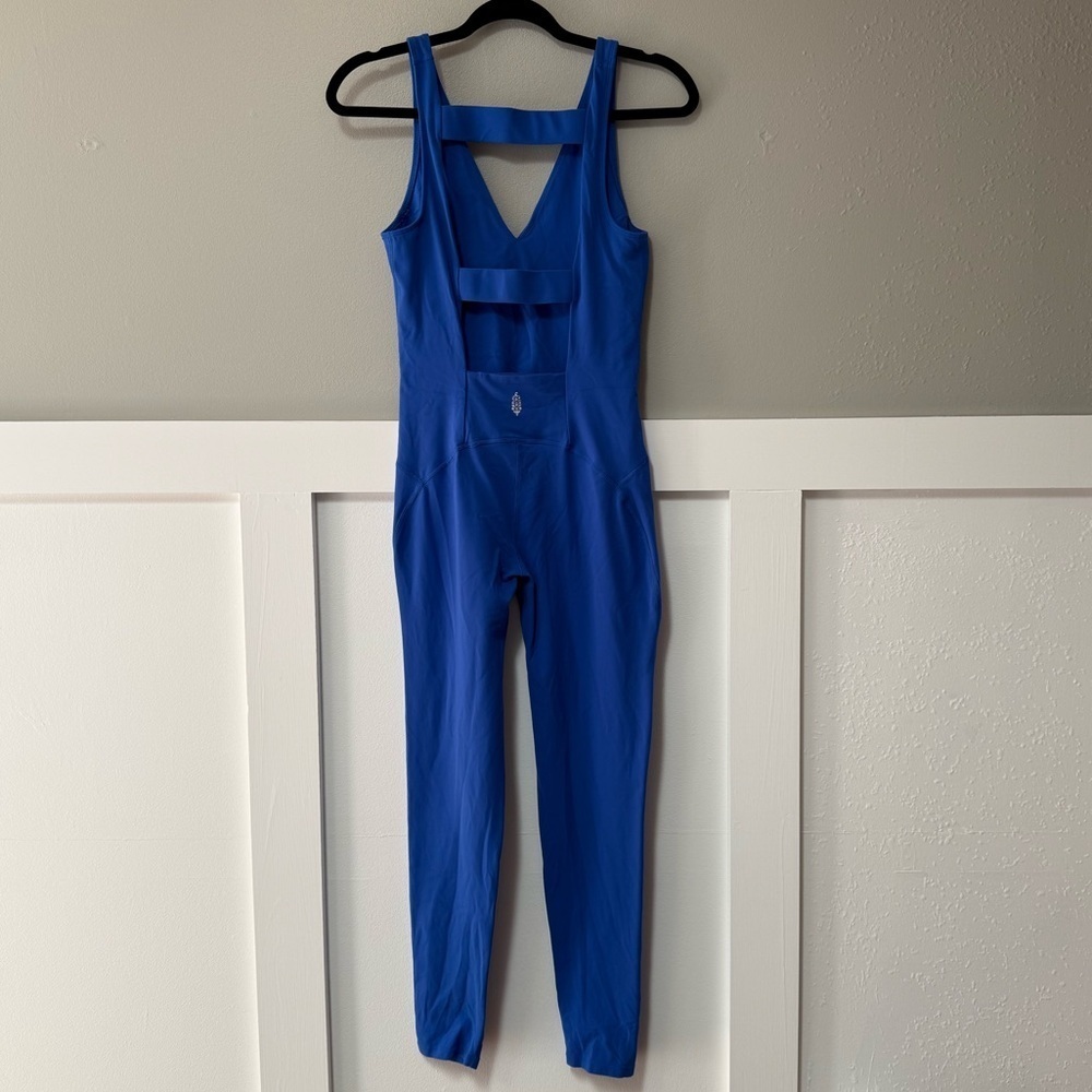 Free People Movement Never Better One-Piece in Electric Cobalt Blue - Picture 9 of 13